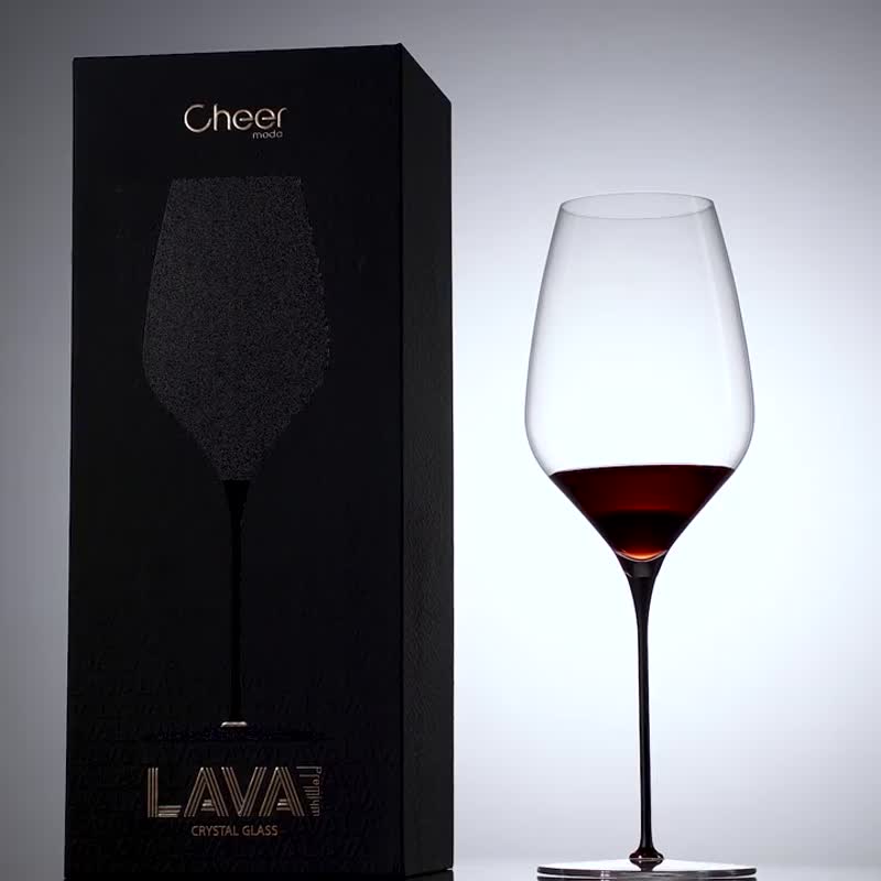 【免运】Cheer启尔  进口水晶红酒杯黑金高脚杯礼盒 - 酒杯/酒器 - 其他材质 