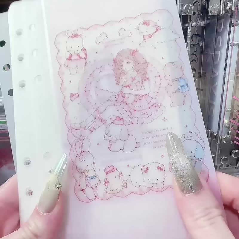 LOLITA固定存款A6活页存钱袋 - 储蓄罐 - 塑料 粉红色