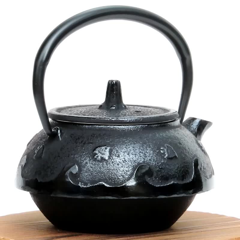 南部铁器 茶壶 波千鸟 0.3L 日本制 - 茶具/茶杯 - 其他金属 黑色
