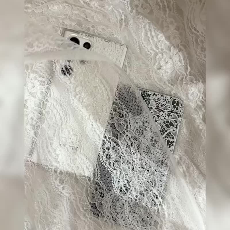 星之泪滴(白) 恋法蕾丝系列 防摔手机壳 CSBO05 - 手机壳/手机套 - 硅胶 多色