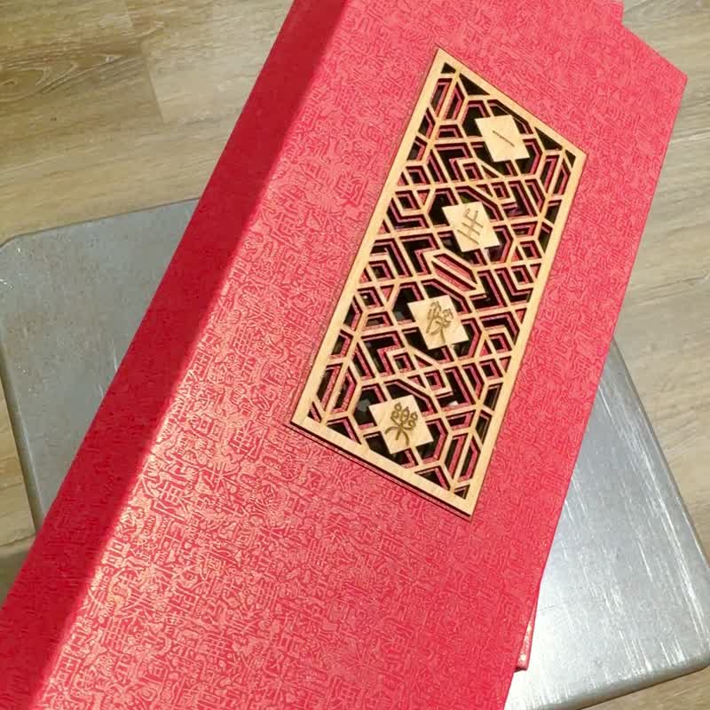 温纹陶工艺【结婚礼物】银白世界缤绽樱花纯钛对筷 囍 - 筷子/筷架 - 其他金属 粉红色