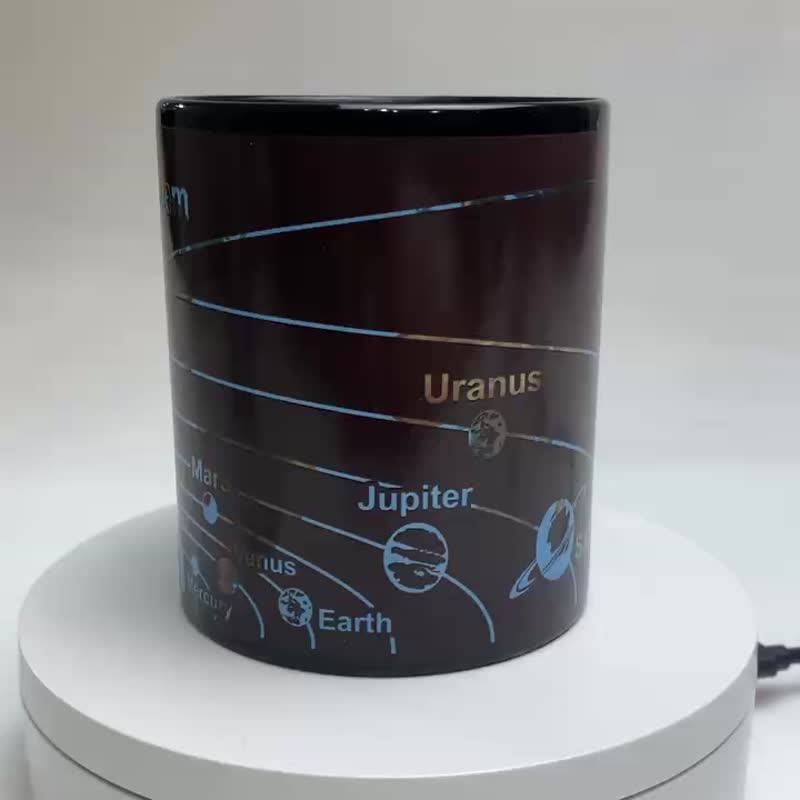 行星地图感温变色杯 - 咖啡杯/马克杯 - 瓷 