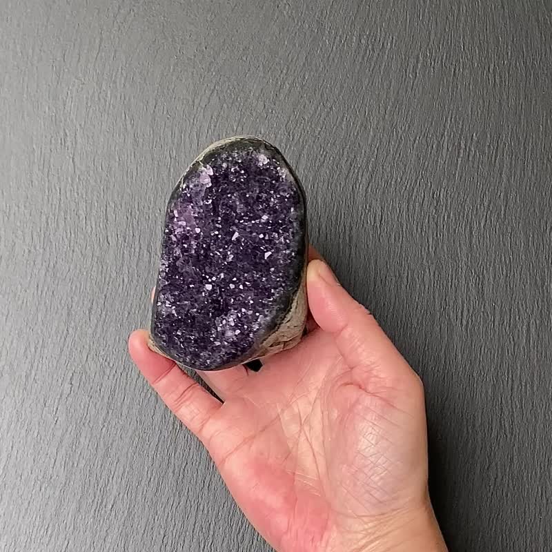 天然原矿满天星紫晶镇 紫水晶 开运财运 消磁手链 快速出货 - 摆饰 - 水晶 紫色