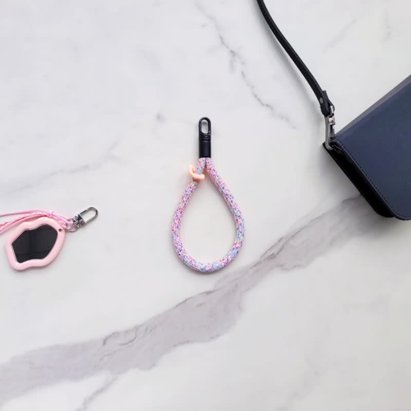 手腕挂绳 + 拆卸随身镜 + 夹片 手机手腕绳 手腕绳 4色 星灿黑 - 挂绳/吊绳 - 其他人造纤维 黑色