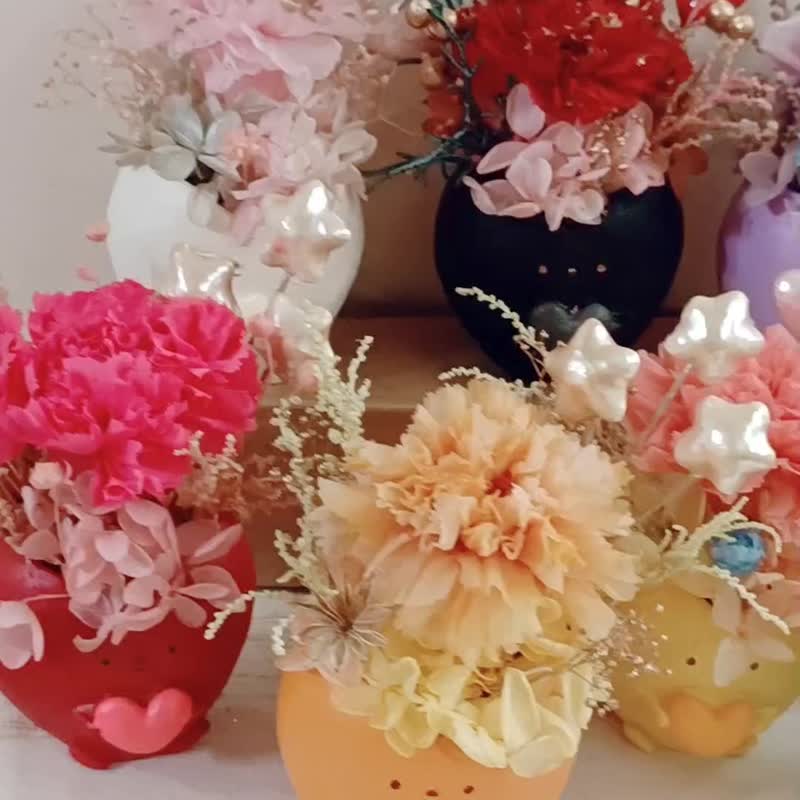 毕业花束礼物 生日工商企业课程 注连绳|达摩永生花母亲节七夕情 - 干燥花/捧花 - 植物．花 多色