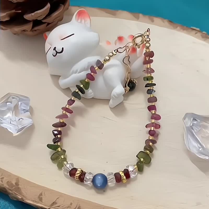 蓝晶彩虹 - 手链/手环 - 水晶 