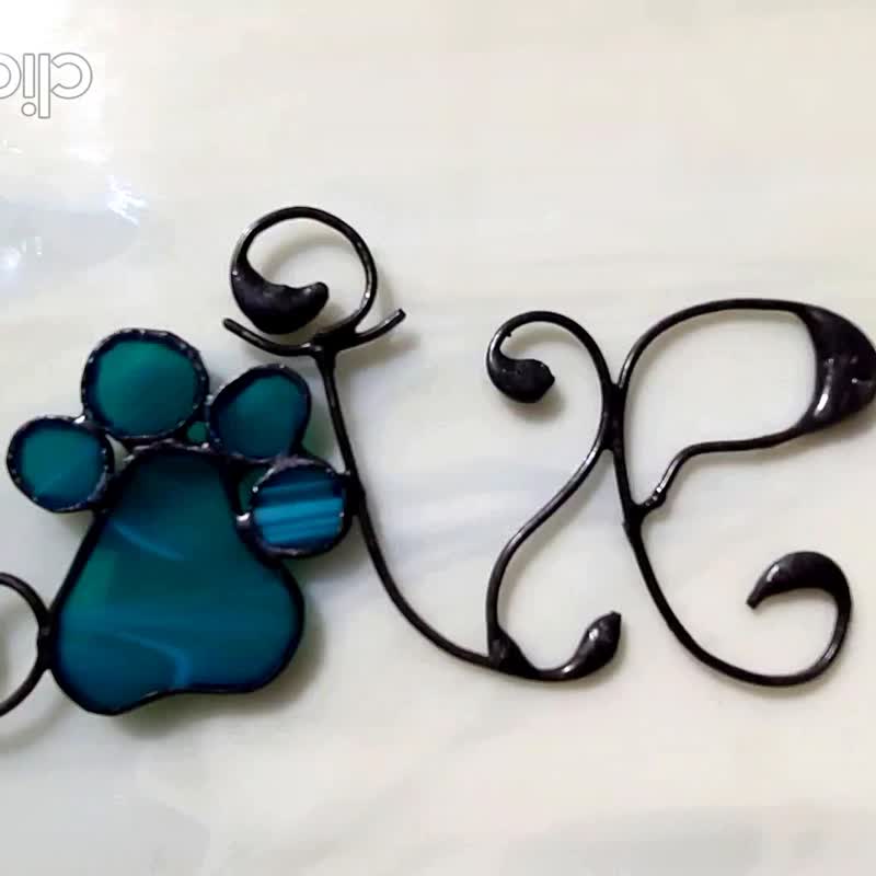 爪印 爱狗人士的礼物 宠物主人的礼物 彩绘玻璃 太阳镜 - 墙贴/壁贴 - 玻璃 多色