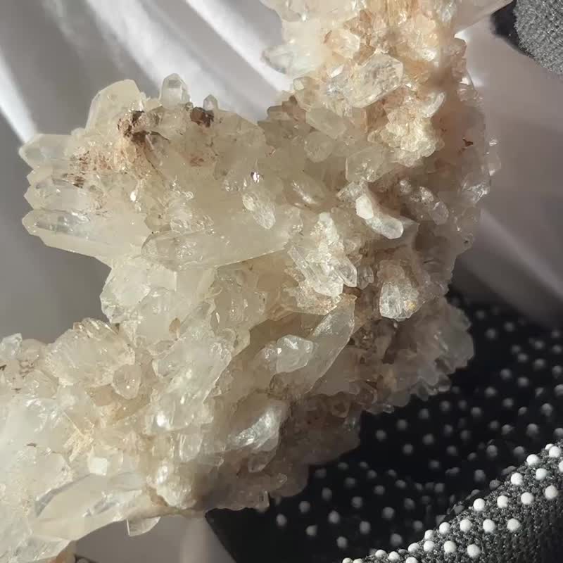 巴基斯坦 喜马拉雅 缝合水晶 白水晶簇 高冰透 缝合水晶 天然原石 - 摆饰 - 水晶 