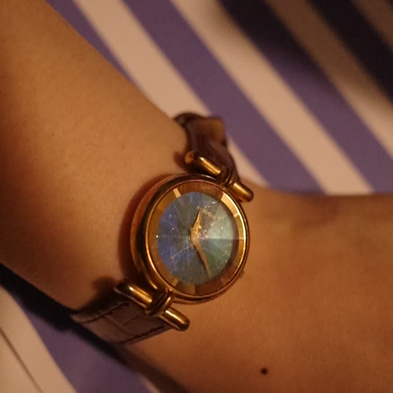 母亲节礼物 Fossil Zodiacal Light Prism 星空闪闪石英 手表 - 女表 - 其他金属 金色