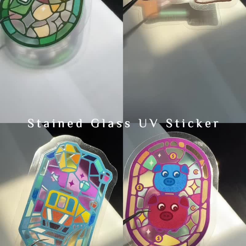 水晶转印贴 8 入组 | 旅游猫咪 1 | Littdlework - 贴纸 - 其他材质 多色
