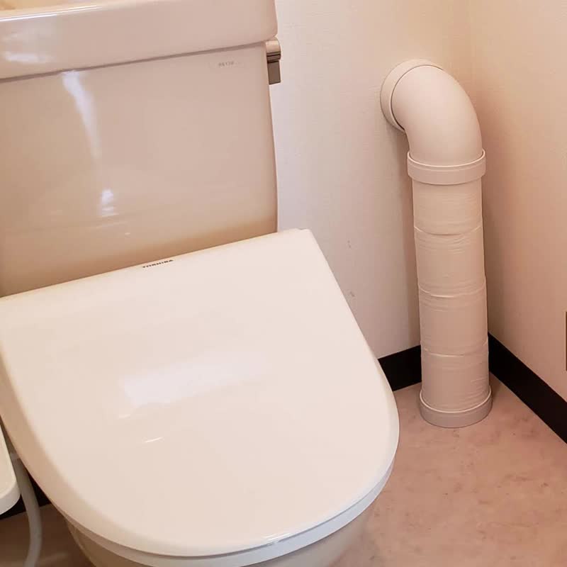 A product that decorates thick toilet paper like a water pipe - 卫浴用品 - 塑料 白色