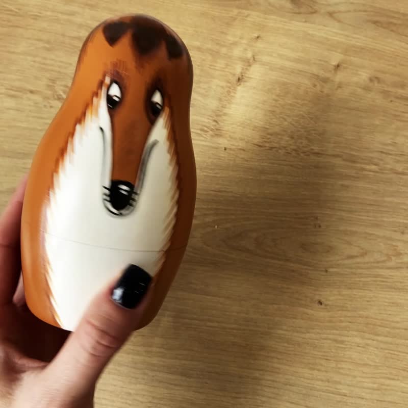 Dog Nesting Dolls Set of 7 pcs - Nesting Dolls Dog Breeds - Dog Themed Gifts - 玩具/玩偶 - 木头 多色