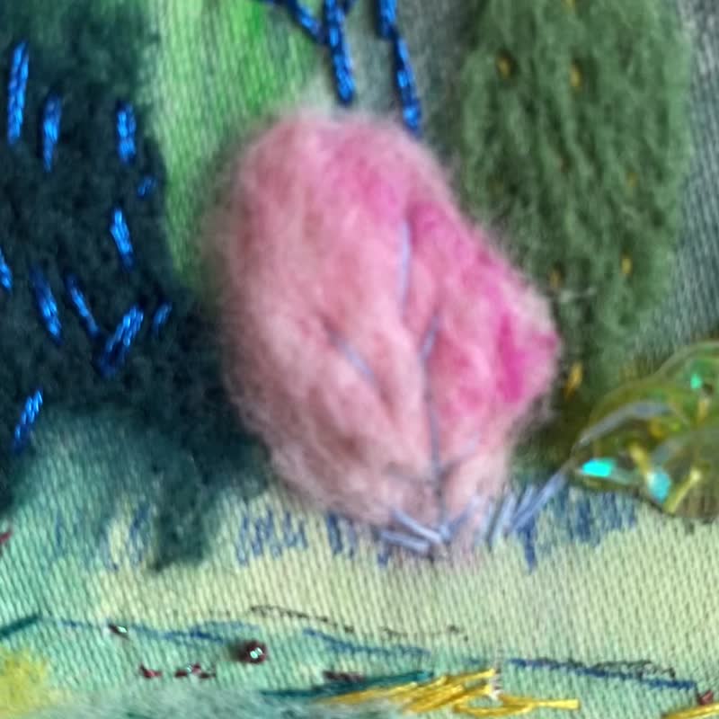 风景系列 01  羊毛毡 刺绣 家居 挂墙 摆设 - 摆饰 - 羊毛 多色