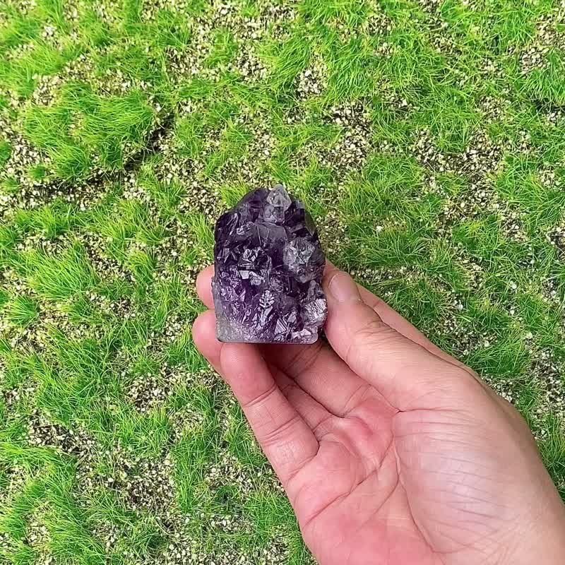 天然紫晶镇 紫水晶// 招财 疗愈// 消磁净化 办公室开运 增智慧 - 摆饰 - 水晶 紫色