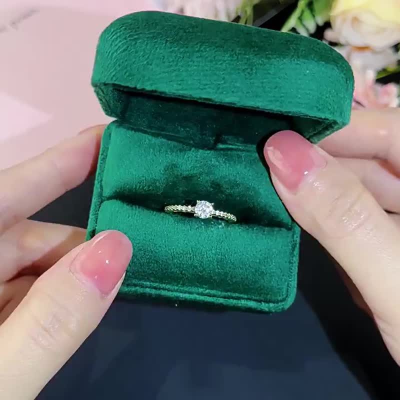 高碳钻戒指 交换礼物 - 戒指 - 宝石 