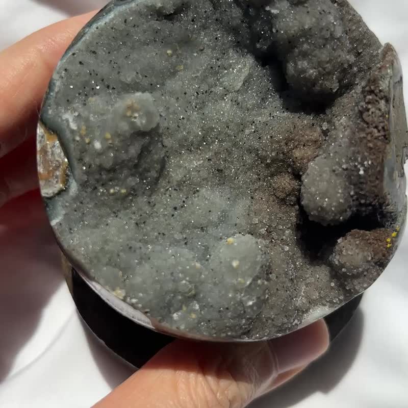 巴西 高质少有 绿色软糖 地球仪 朵朵晶花球 紫水晶 紫晶簇 彩晶 - 摆饰 - 水晶 绿色