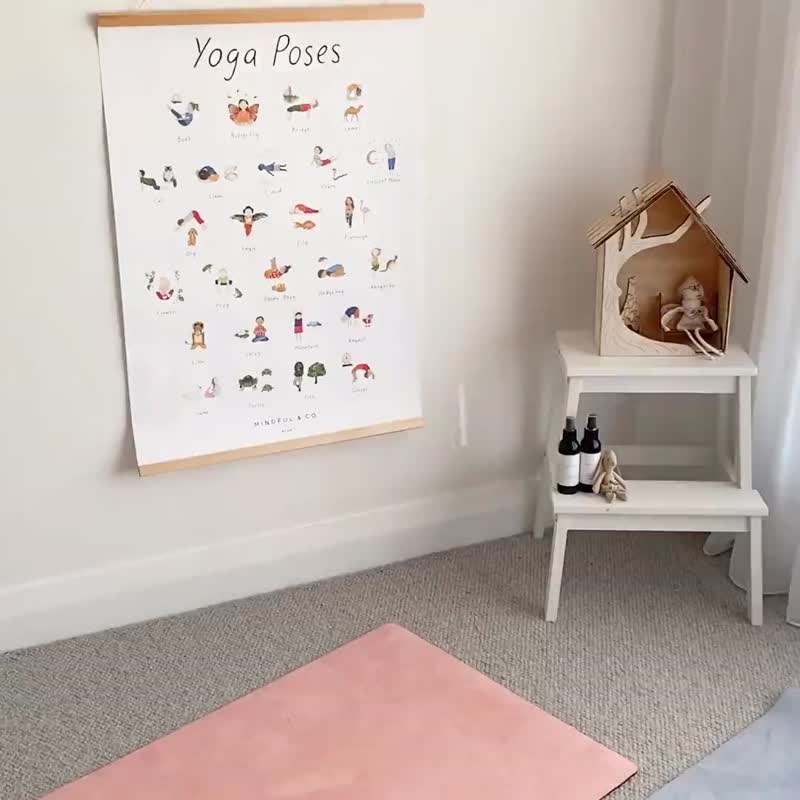 儿童瑜珈垫 Mindful & Co Kids - Enchanted Print - 瑜珈垫 - 橡胶 多色