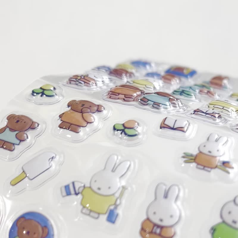 Miffy Fabulous (1) | Pinkoi × Miffy 联名滴胶贴纸 - 贴纸 - 纸 白色