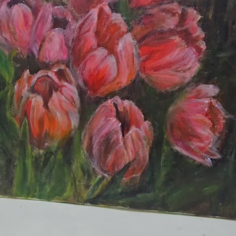 压克力画/丙烯艺术/手绘装饰挂画30×30【盛开.此刻】 - 摆饰 - 压克力 