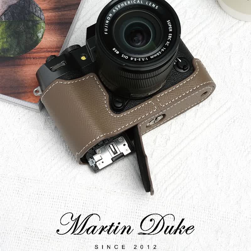 适用机型FUJIFILM X-T50 手掌纹皮革相机底座皮套 - 相机包/相机袋 - 真皮 多色