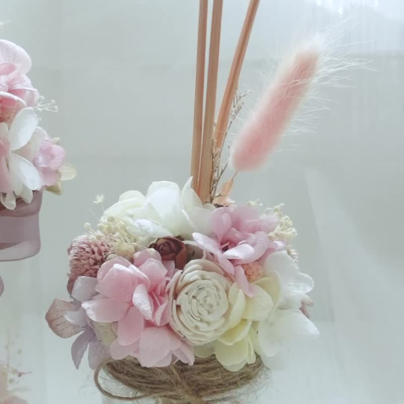 永生花球家居扩香瓶 细、中、大版 自选香精 扩香 送礼 Diffuser - 香薰/精油/线香 - 植物．花 粉红色