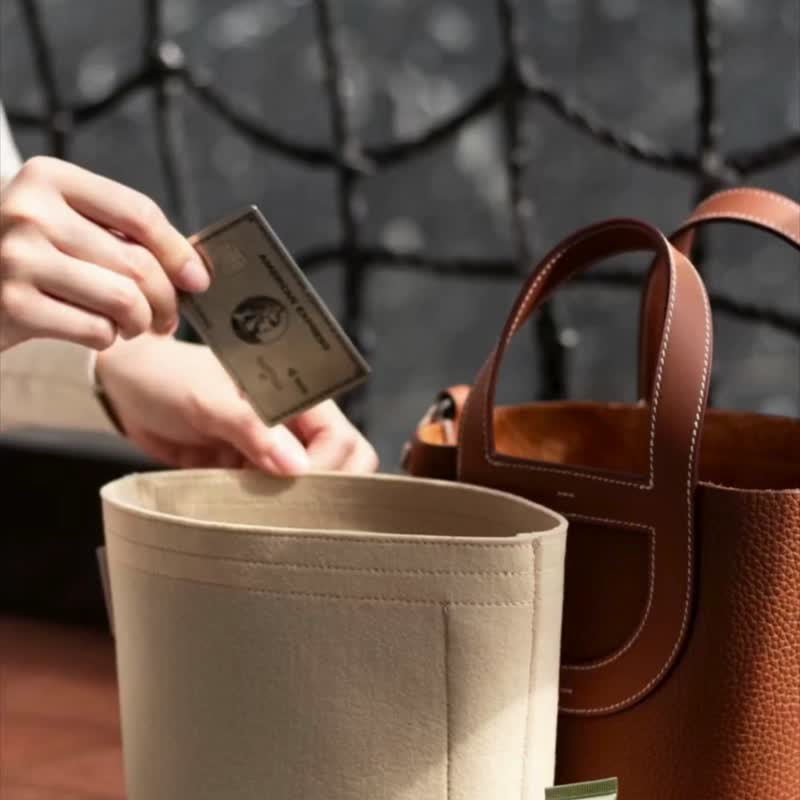 【香港制造|韩国绒布】手制内袋 Hermes-In the Loop 18cm - 化妆包/杂物包 - 其他材质 多色