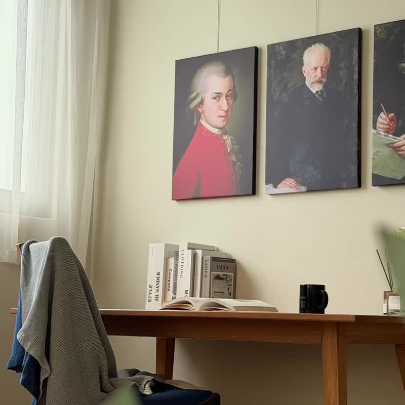 音乐家系列挂画/古典肖像画/巴洛克/印象派/卧式挂画/菠萝选画所 - 海报/装饰画/版画 - 其他材质 