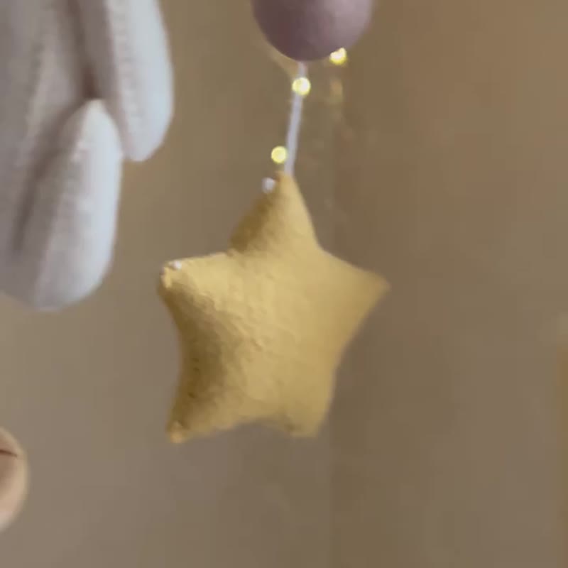 动物婴儿移动音乐移动婴儿床婴儿淋浴礼品托儿所移动森林 - 玩具/玩偶 - 其他材质 绿色