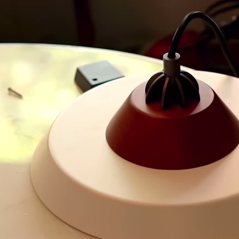 Far Mini 现代中古胡桃木实木吊灯 - 灯具/灯饰 - 木头 白色