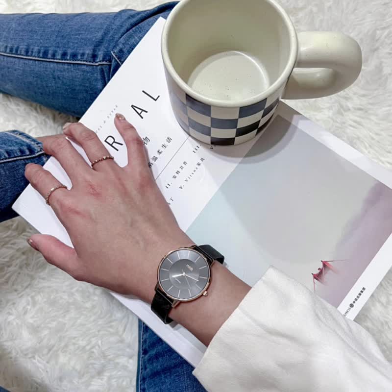 IMIR 经典 | 光耀紫 玫瑰金壳 - 女表 - 不锈钢 