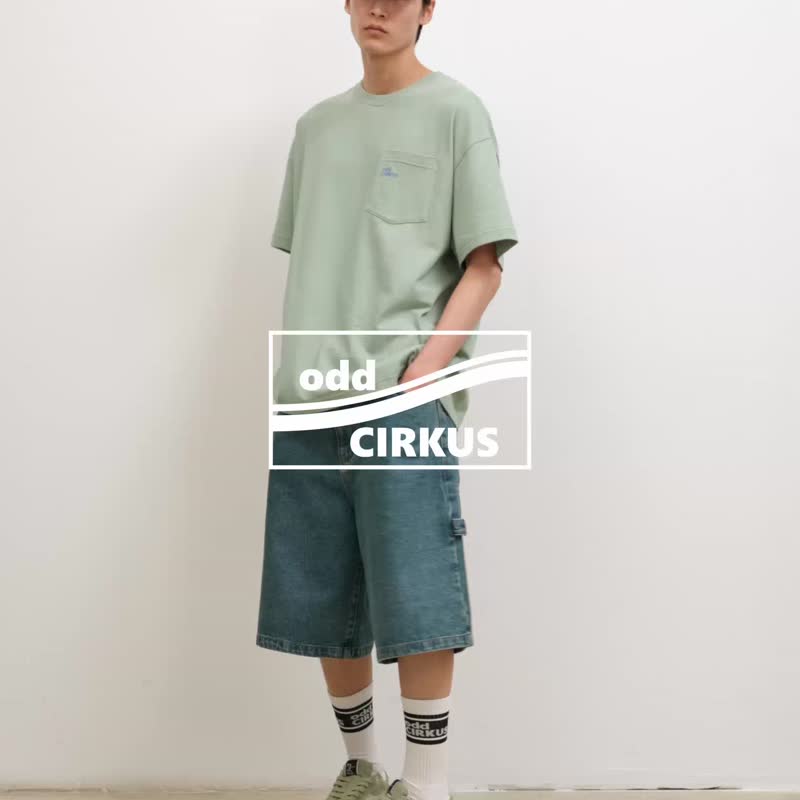 odd CIRKUS ASTLEY LOW SLAT GRAY/甜瓜灰 生胶帆布鞋 低筒滑板鞋 - 女款休闲鞋 - 橡胶 绿色