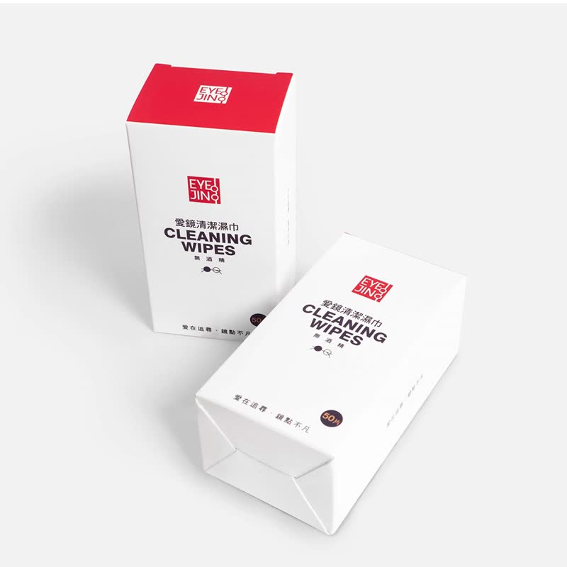 【即期良品买一送一】爱镜清洁湿巾 / 50片 - 眼镜盒/眼镜布 - 其他材质 白色