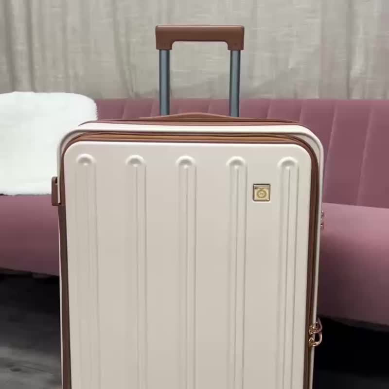 24H快速出货 美式经典 20寸/24寸/28寸 行李箱 旅行箱(买一送三) - 行李箱/行李箱保护套 - 塑料 卡其色