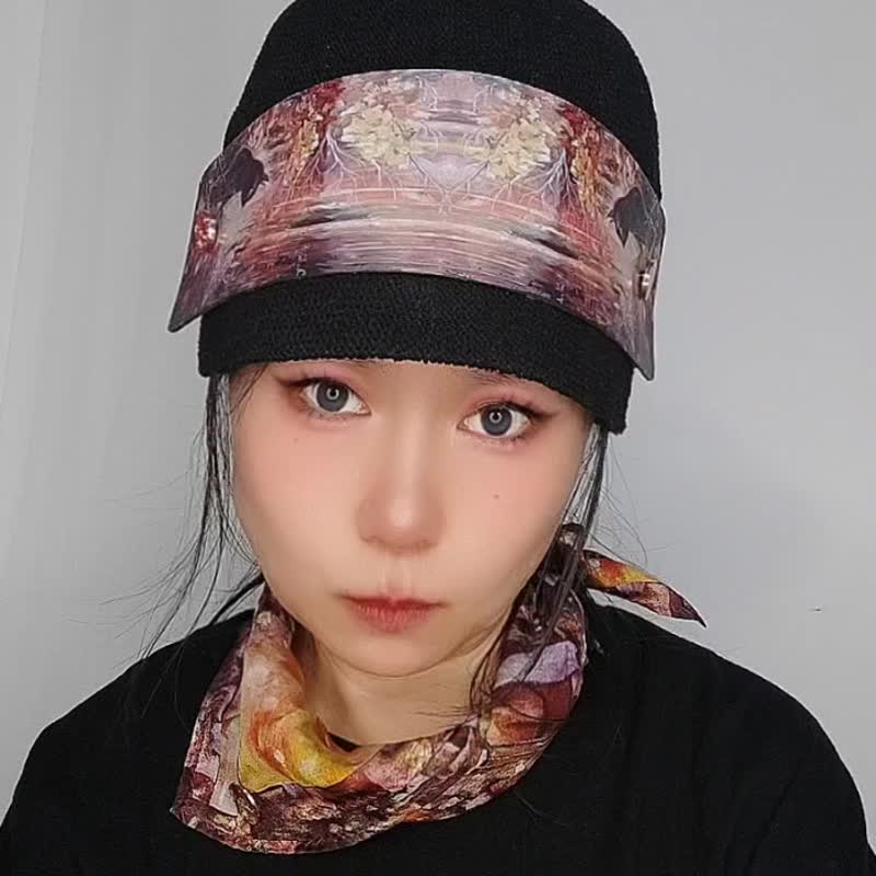 小众品牌订制商品/艺术精品化/波特渔夫帽/定制化/猫游踪 - 帽子 - 棉．麻 